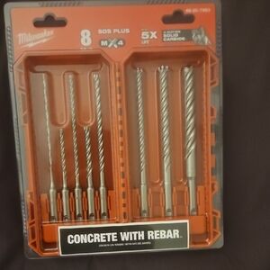 Milwaukee SDS Plus Drill Bit Set - Silver